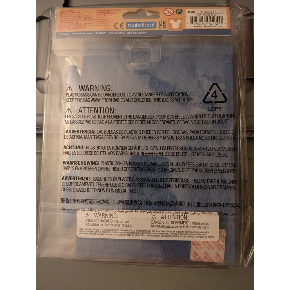 Make It Real: Disney Stitch Fuzzy Journal & Pen - And 1000 Stitch Sticker Book